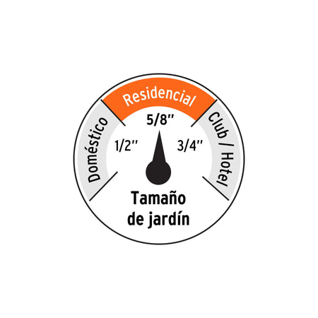 Manguera 5/8' anti-torceduras 6 capas 25m conexiones d/metal 5/8', 25m
