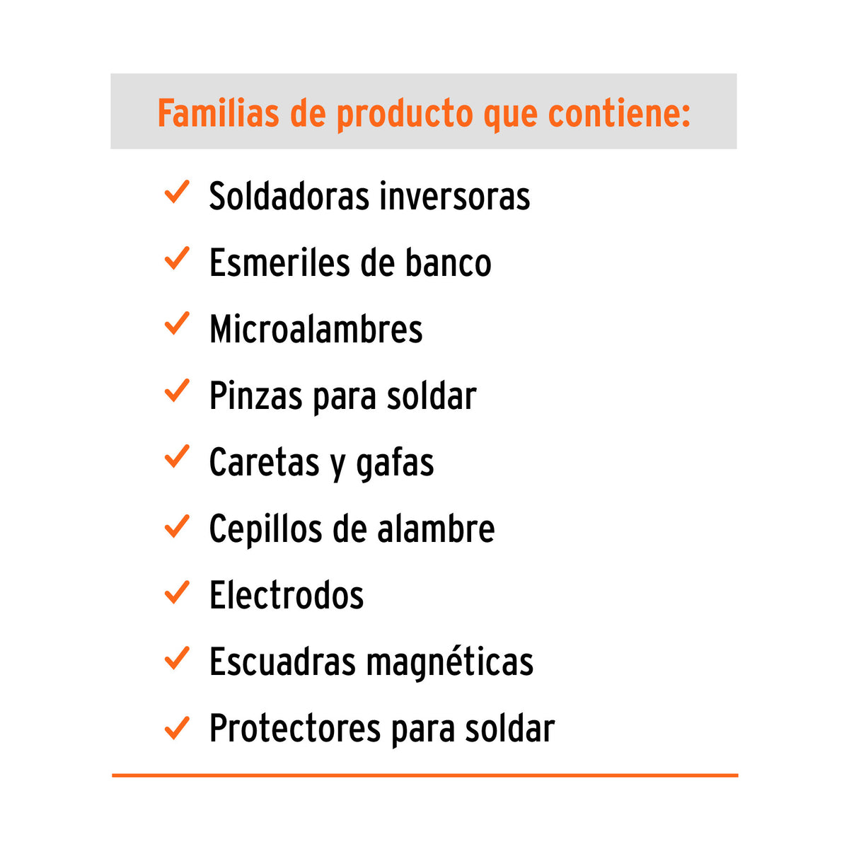 Mueble exhibidor con soldadoras