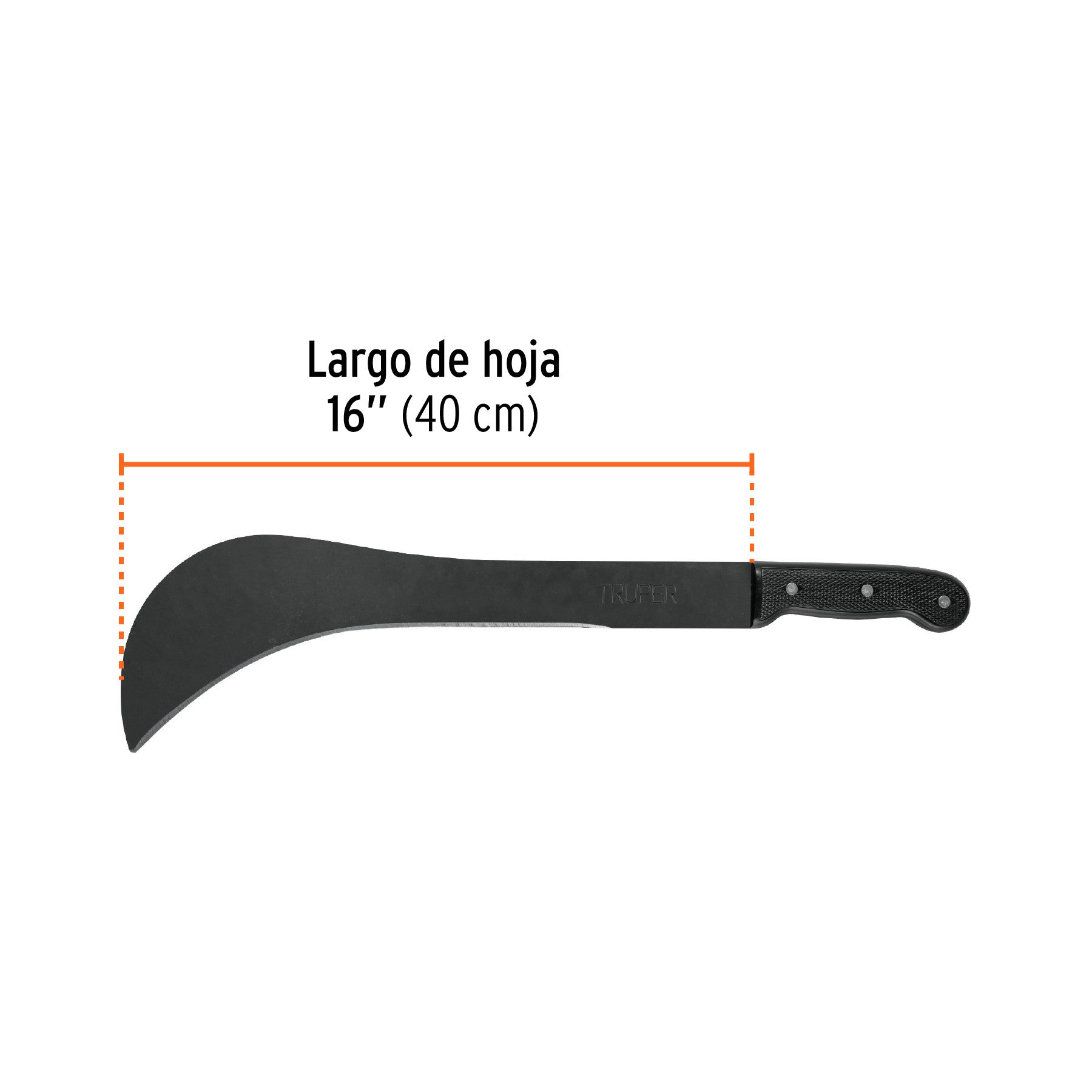 Machete ranchero 16' recto, Truper