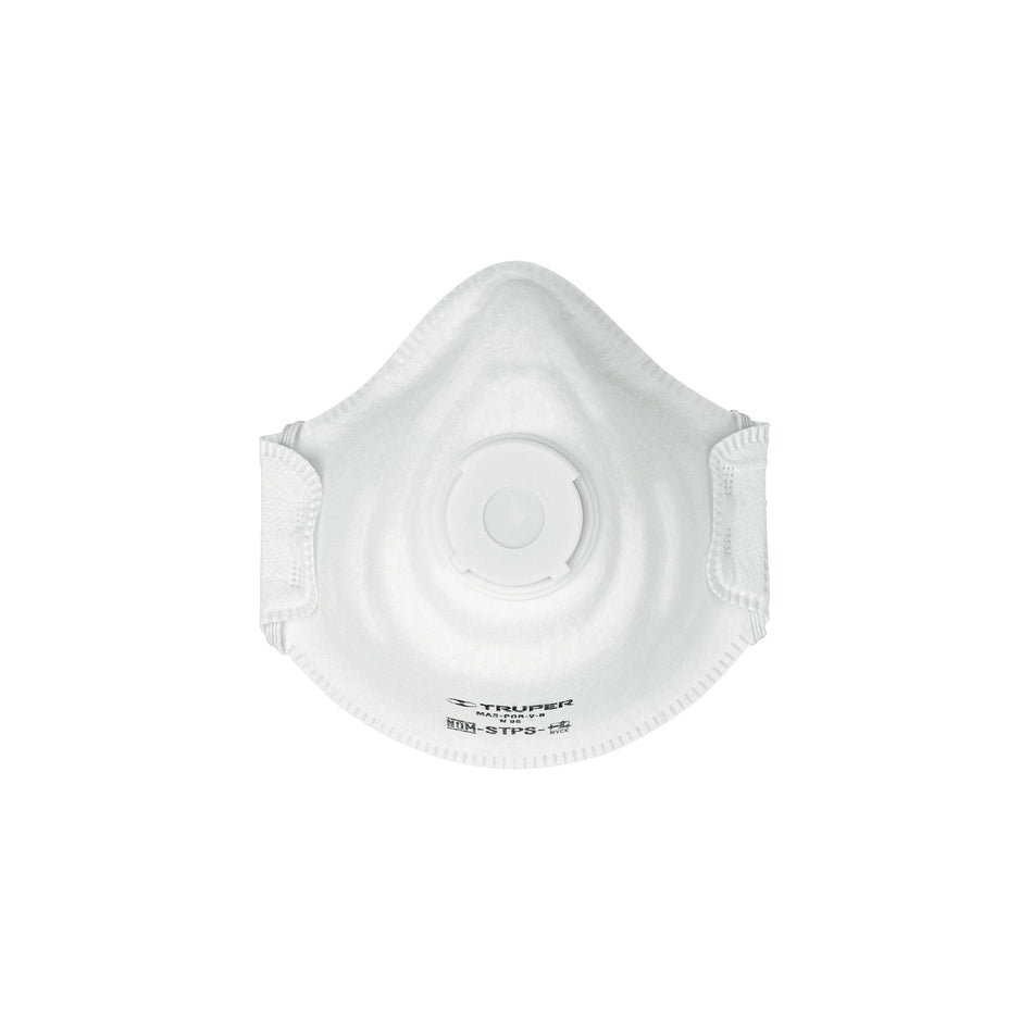 Respirador N95 con valvula para polvos y particulas Truper