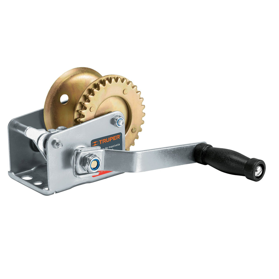 Malacate de manivela 270 kg sin cable, Truper 270 kg