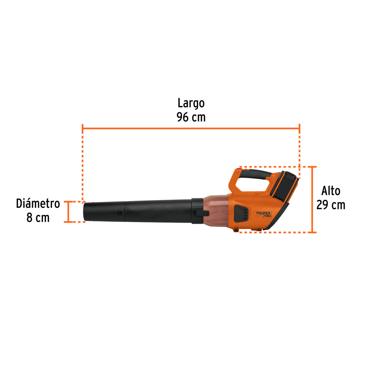 Sopladora inalámbrica 40V, 2 baterías 4Ah, 1 carg. dual, MAX