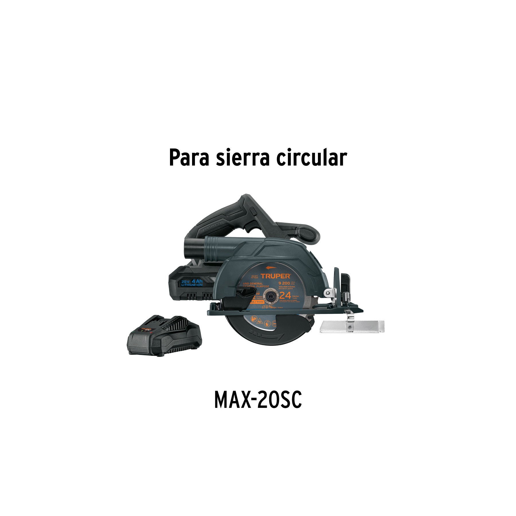 Sierra circular 6-1/2" 20V 1 bateria 4Ah MAX