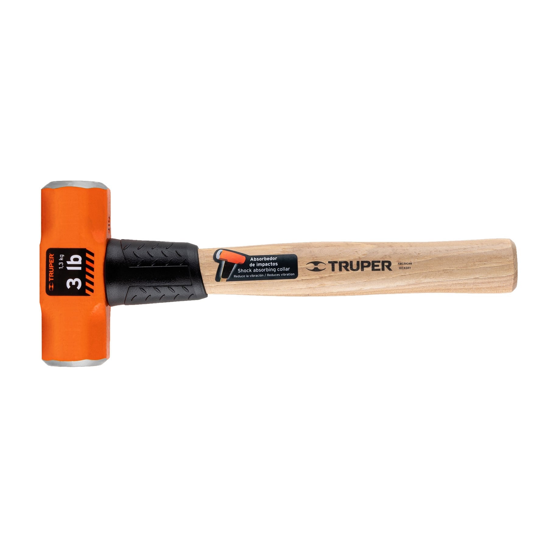 Marro octagonal 3 lb mango de madera 12" Truper