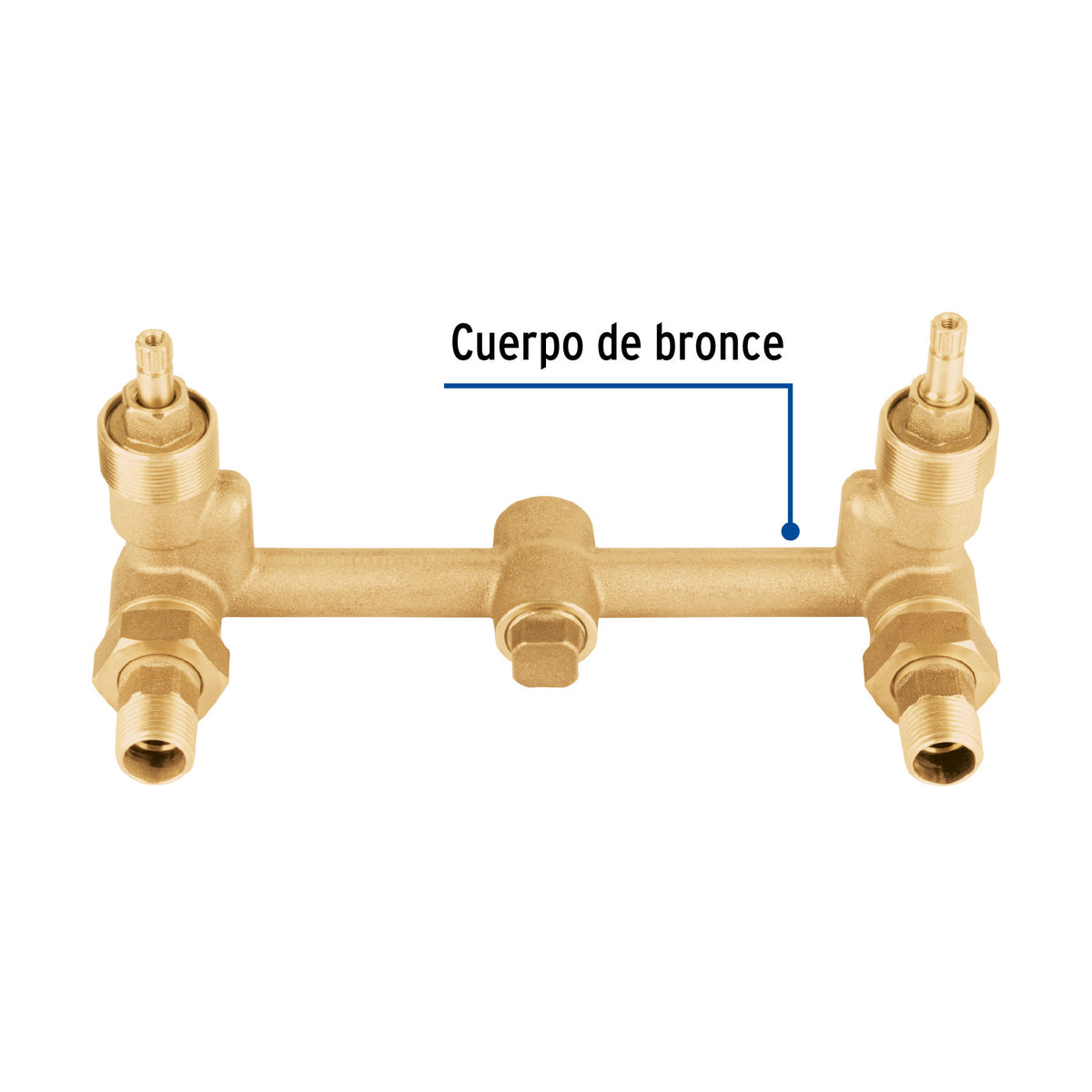 Mezcladora empotrar compresion s/manerales FOSET
