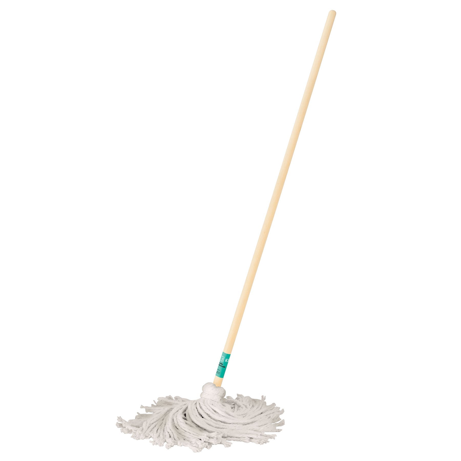 Trapeador tipo mechudo, con bastón de, KLINTEK 250 g