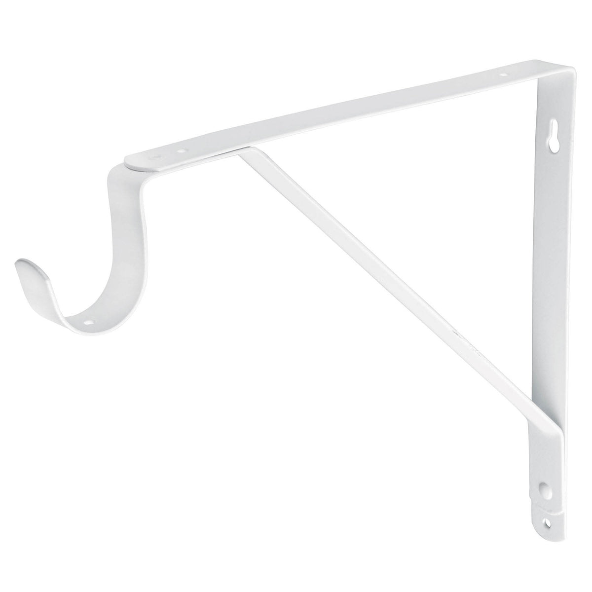Ménsula reforzada blanca 11 x 12', con gancho, FIERO 11 x 12', blanca