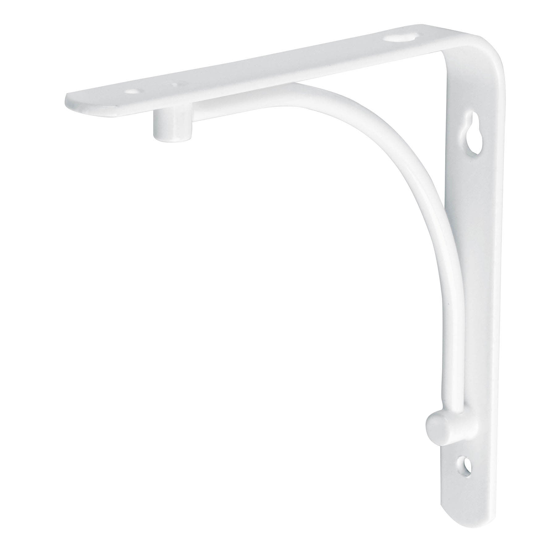 Ménsula reforzada blanca 6 x 6', diseño alambrón, FIERO 6 x 6', blanca