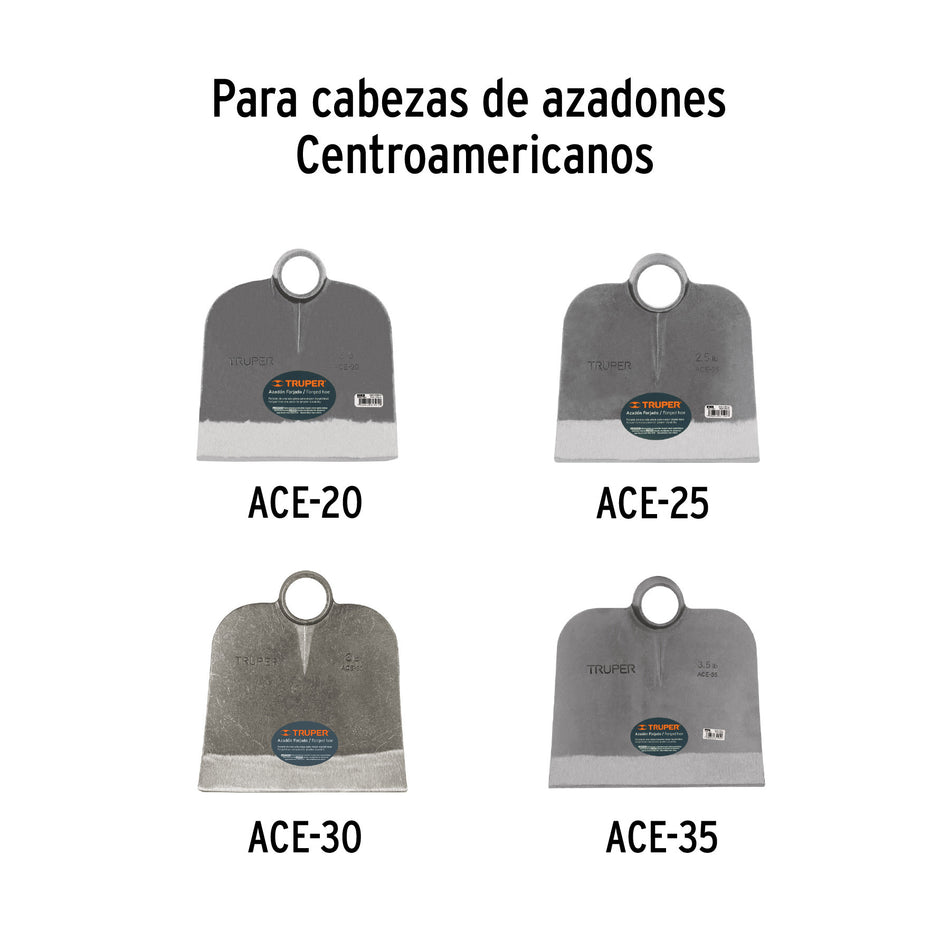 Mango de fibra 54' para azadones centroamericanos 2.5 y 3 lb