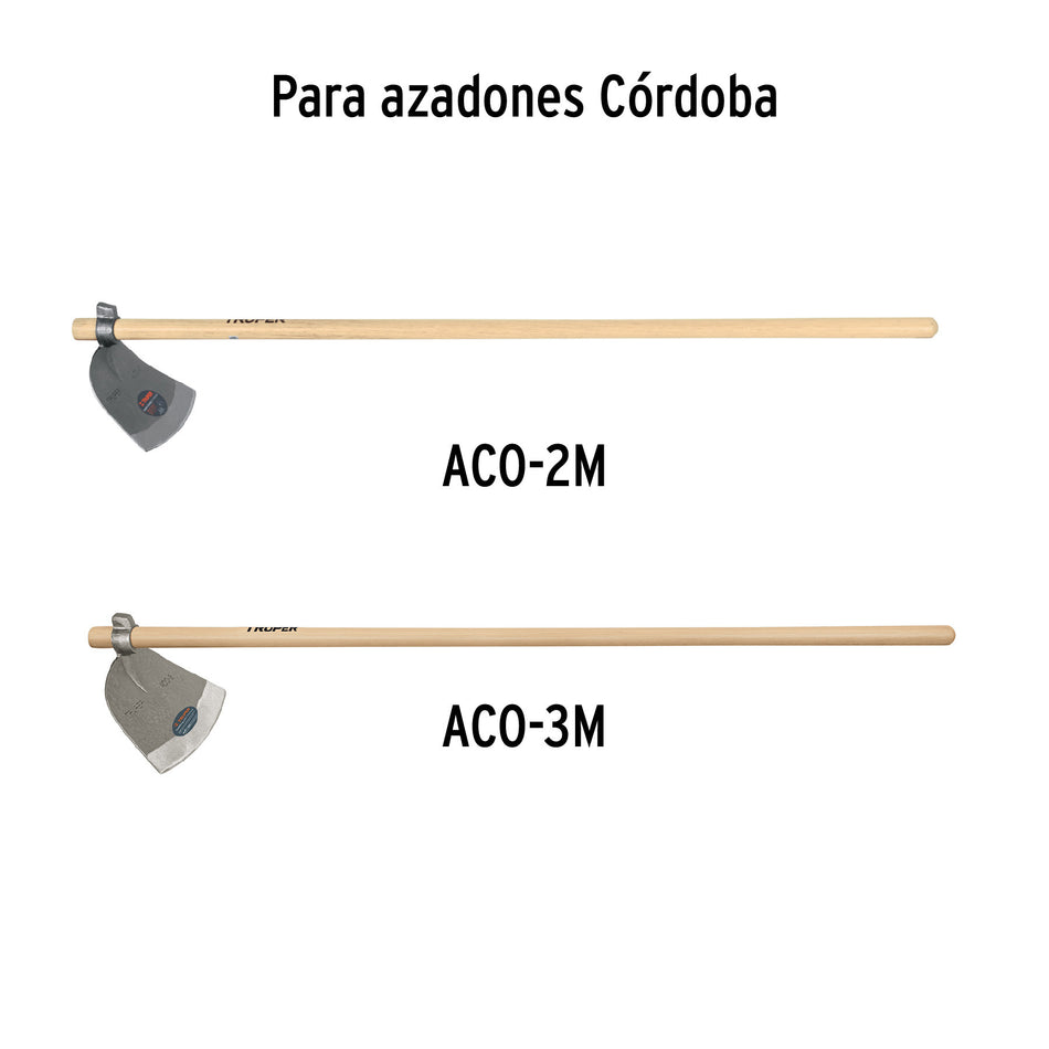 Mango de madera 54' para azadones Córdoba, TRUPER
