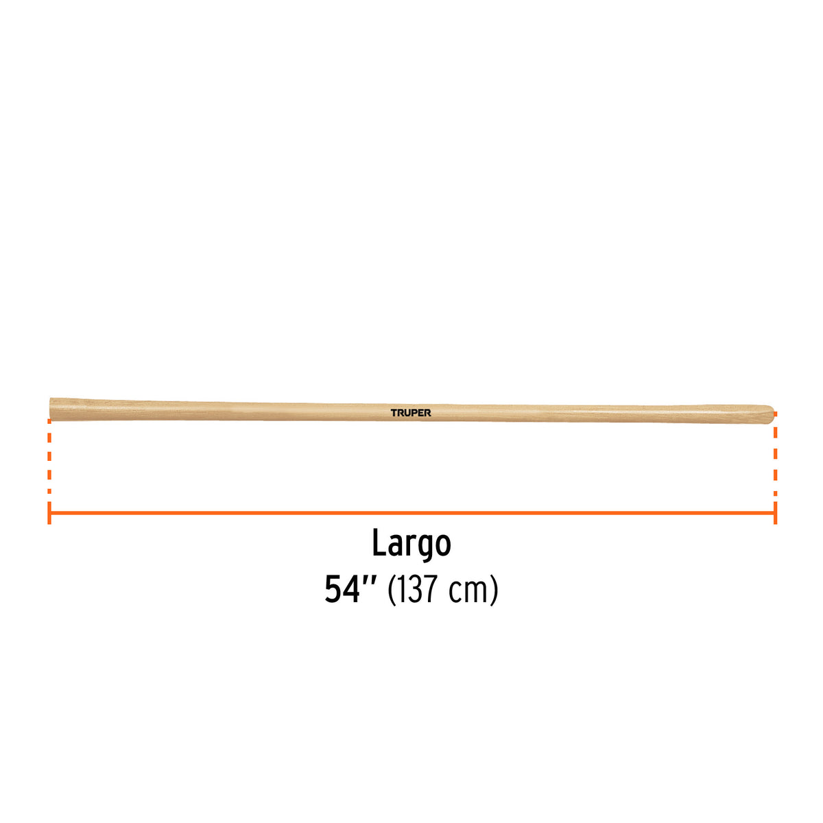 Mango de madera 54' para azadones Córdoba, TRUPER