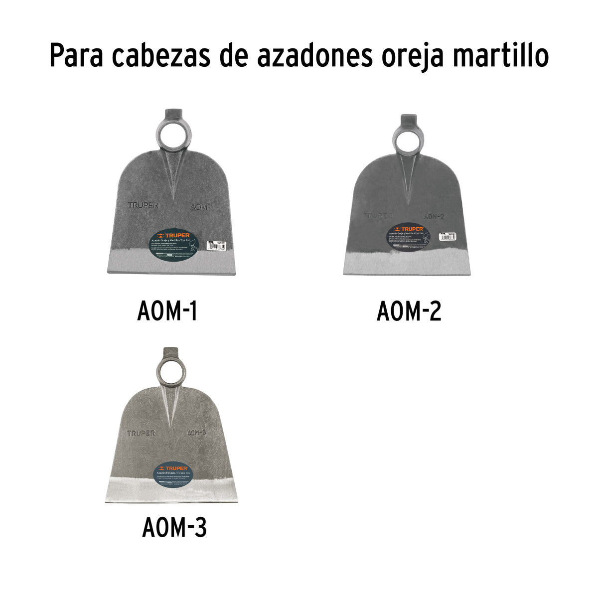 Mango de acero 54' para azadones lane y martillo, TRUPER