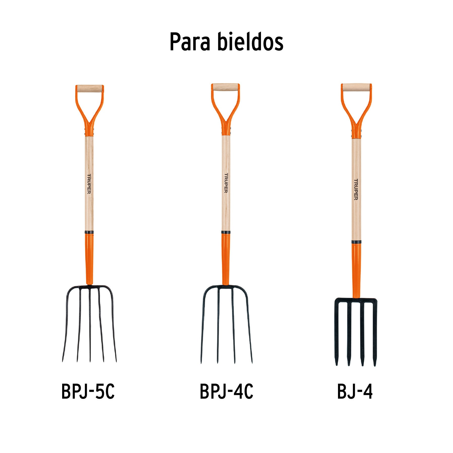 Mango repuesto para bieldo Jardinero 'Y' Classic, Truper