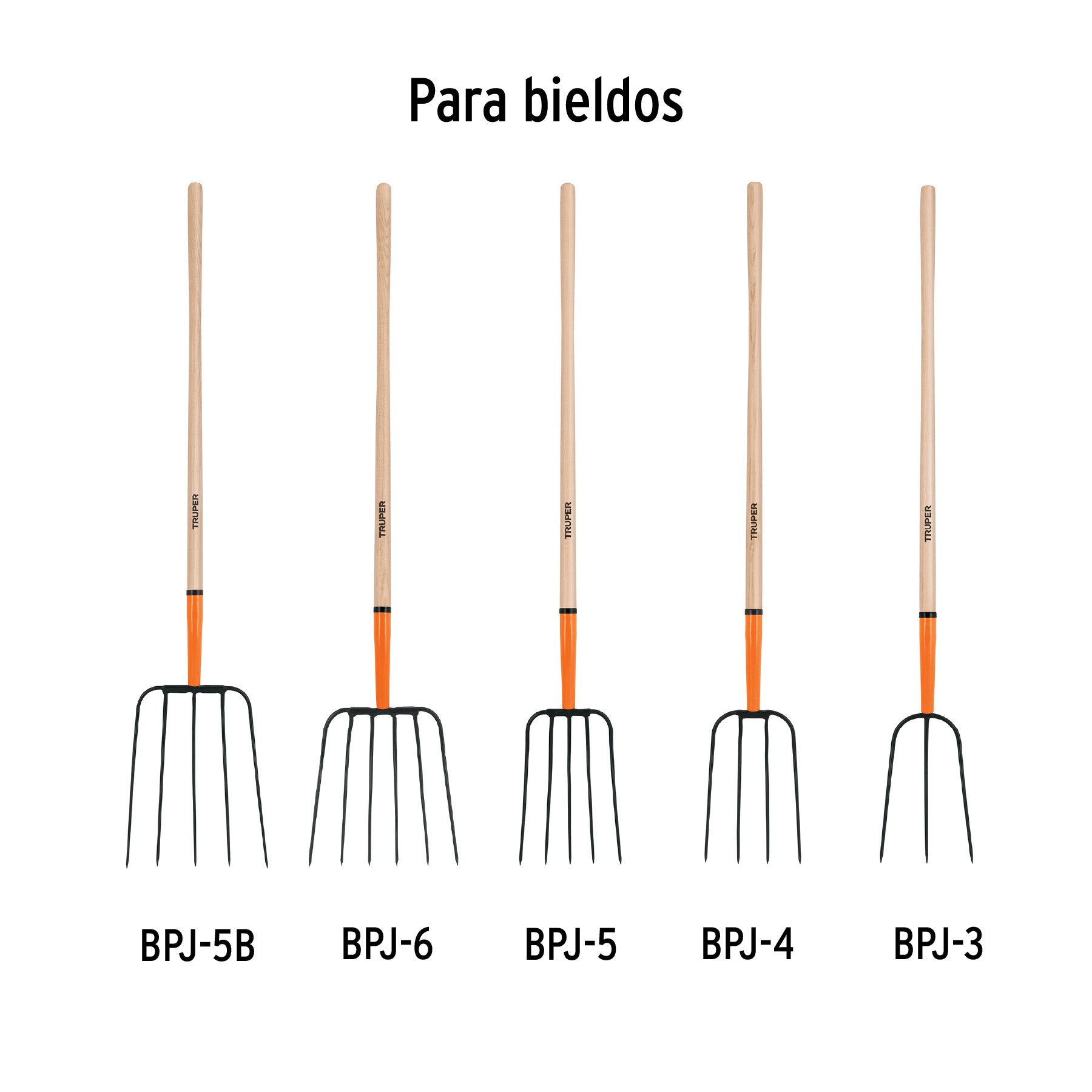 Mango de repuesto para bieldo de paja, 48', Truper