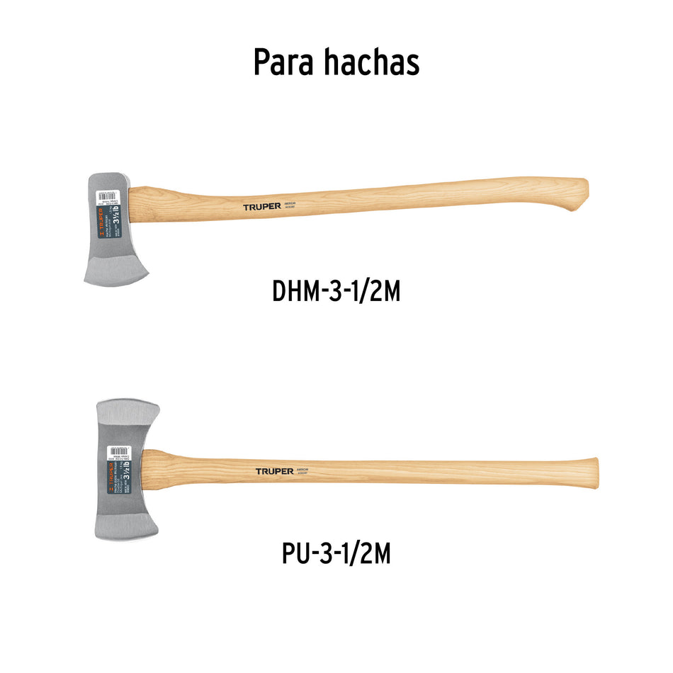 Mango hickory 35' para hacha doble y Pulaski 3-1/2lb, TRUPER