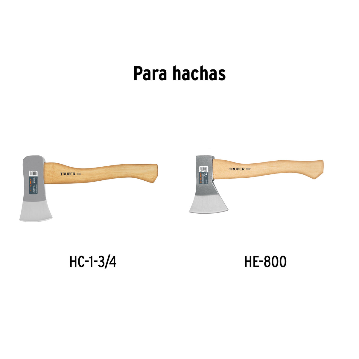 Mango hickory 15 1/2' para hacha cazadora y europea 1-3/4 lb