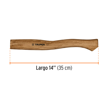 Mango hickory 14' para hacha cazadora y europea 1-1/4 lb