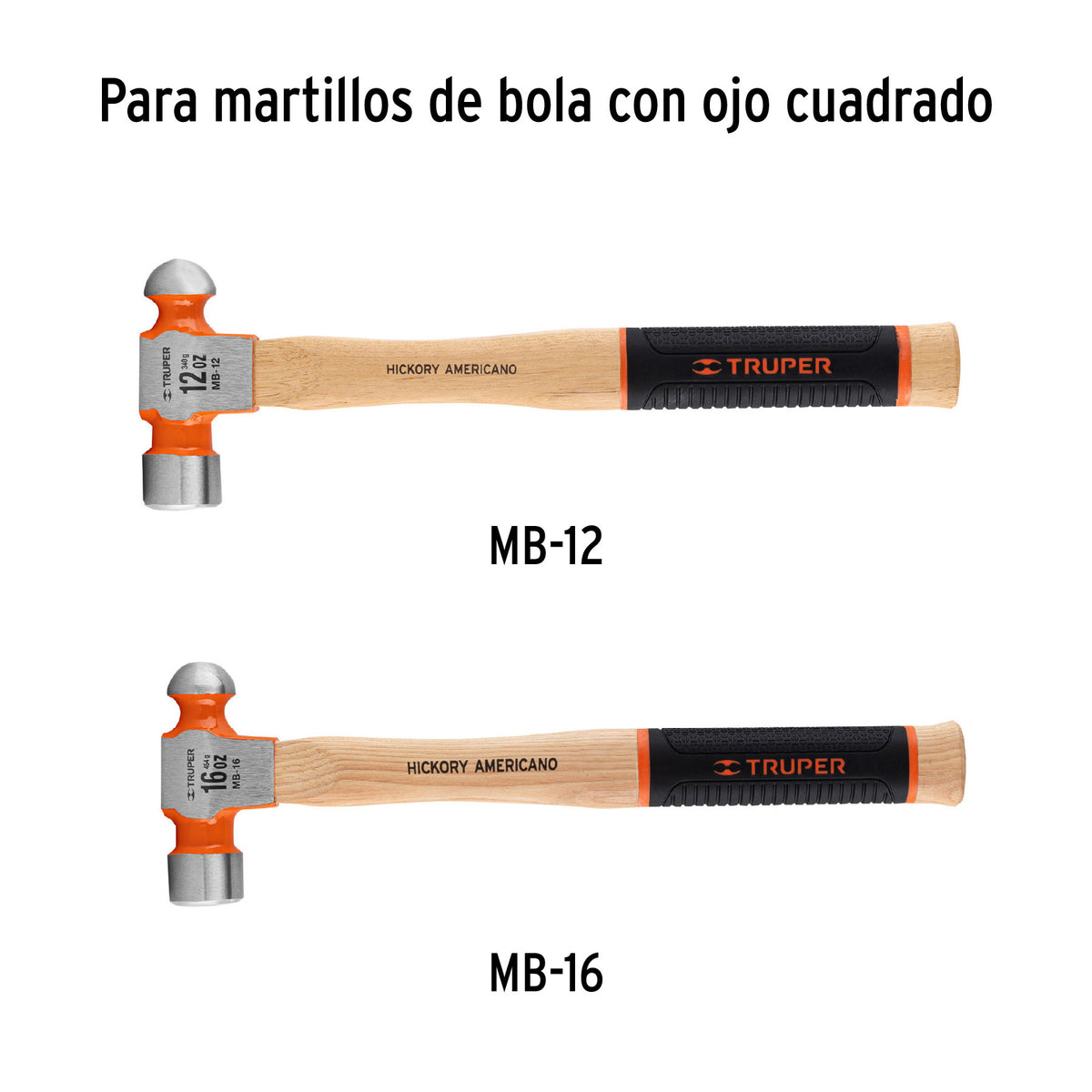 Mango para martillos de bola MB-12 y MB-16, 14-1/2', Truper