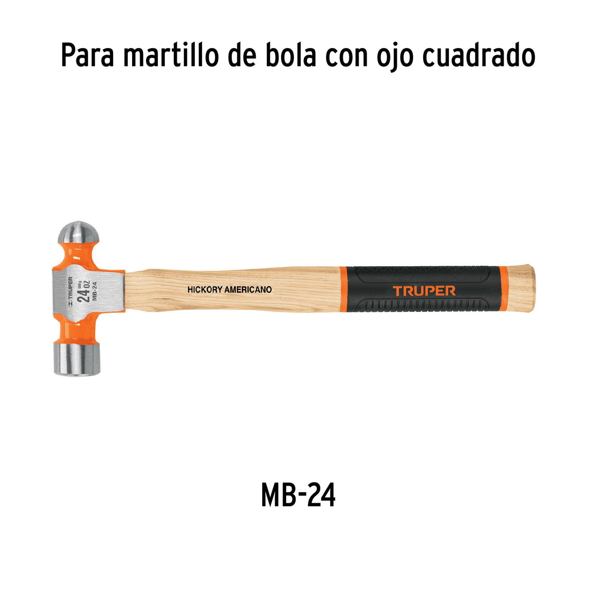 Mango para martillo de bola MB-24, 15-1/2', Truper