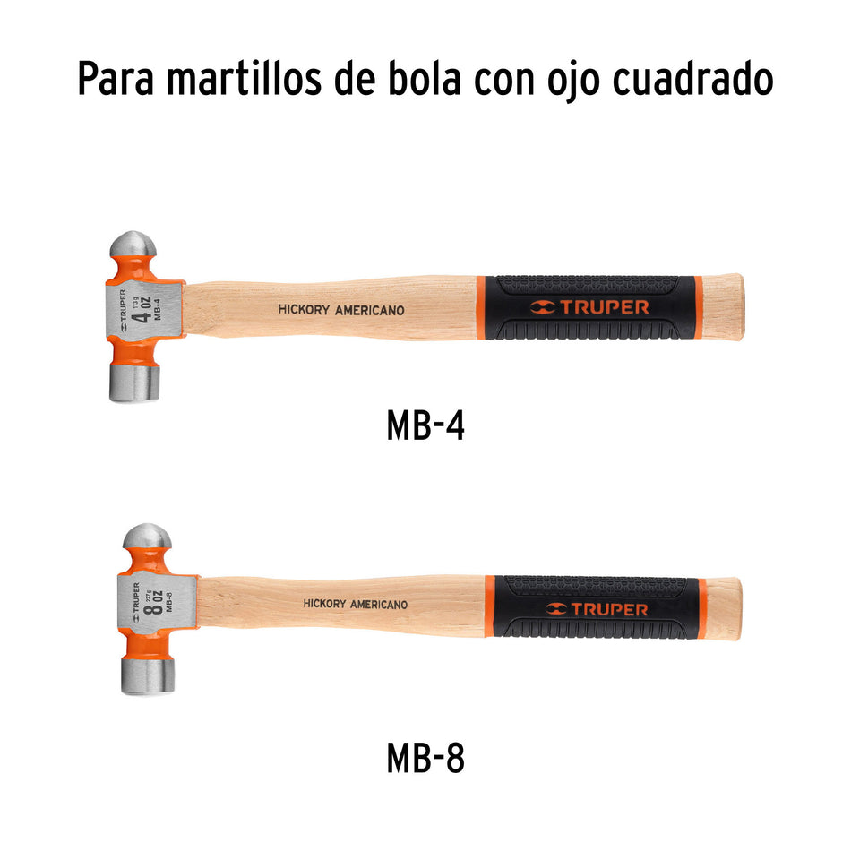 Mango para martillos de bola MB-4 y MB-8, 12-1/2', Truper