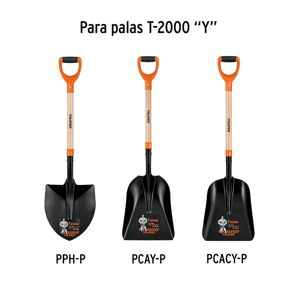 Mango de reposición para pala T-2000, puño offset 'Y', 26'