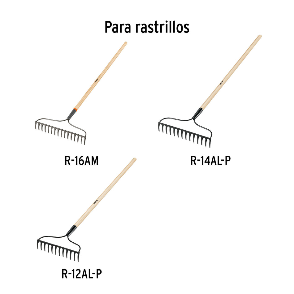 Mango para rastrillo R-16AM y azadón ATJ, 54', Truper