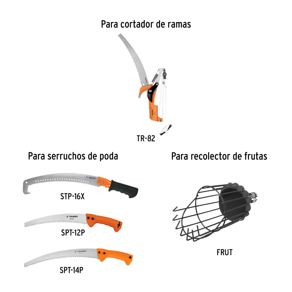 Mango telescópico de fibra vidrio de 1.9 a 3.6 m, Truper