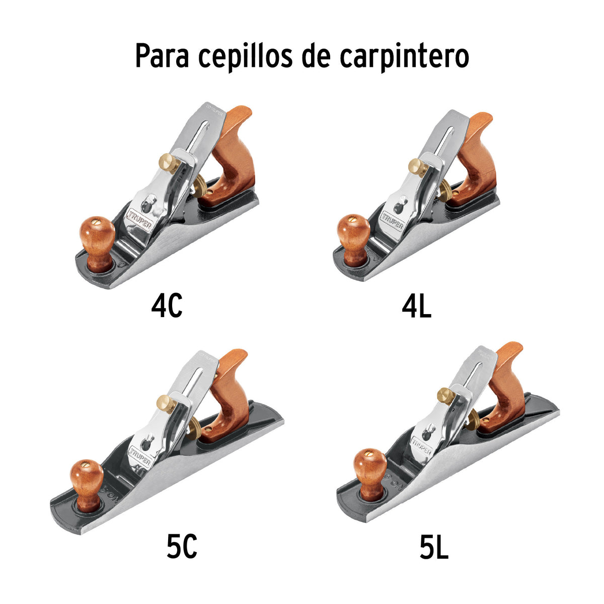 Perilla de madera para cepillos de carpintero, Truper