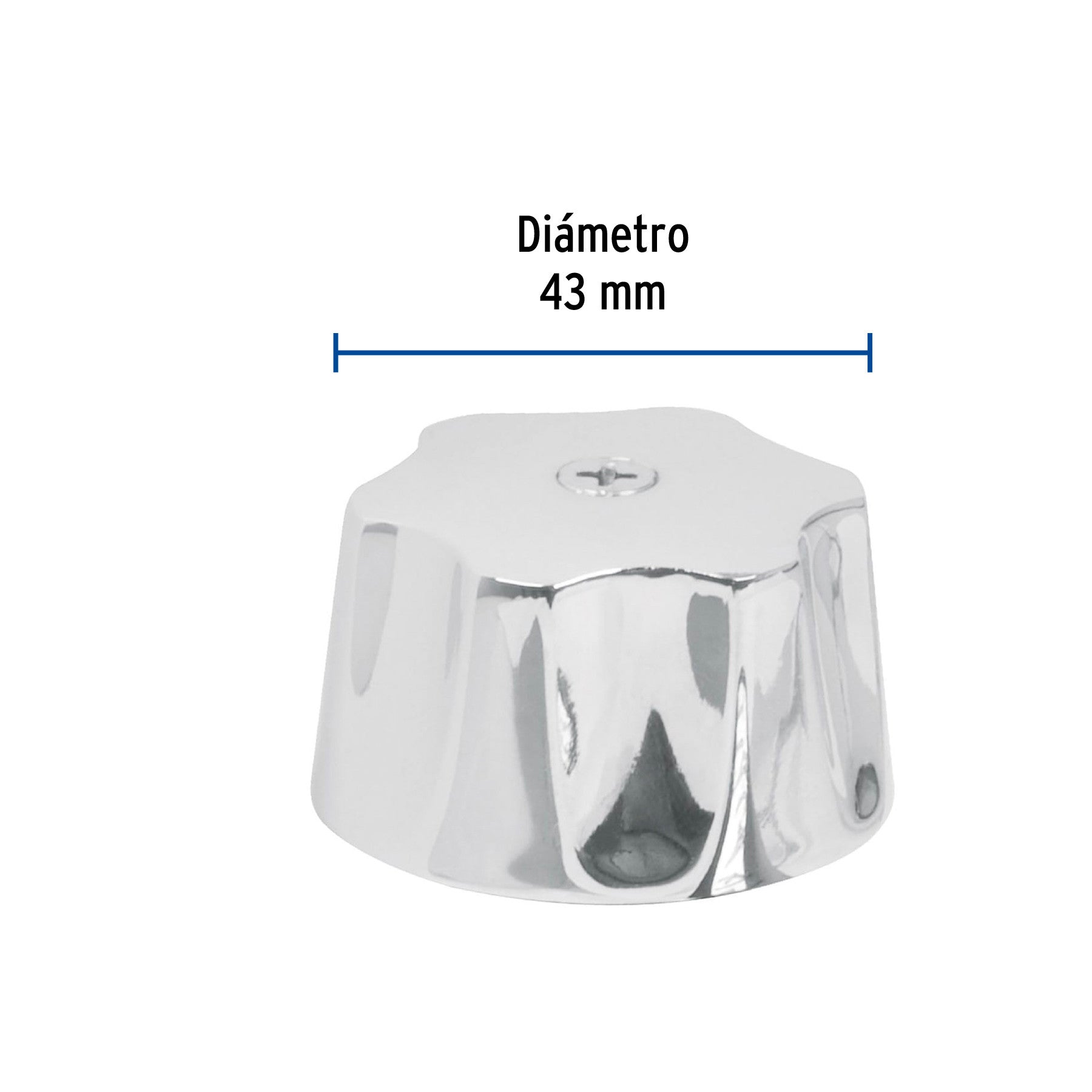 Maneral hexagonal metálico para lavabo y fregadero, BASIC