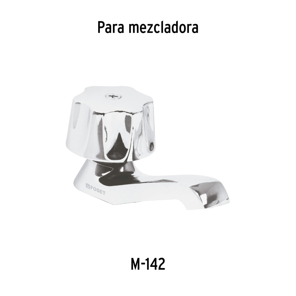 Maneral hexagonal metálico para lavabo y fregadero, BASIC