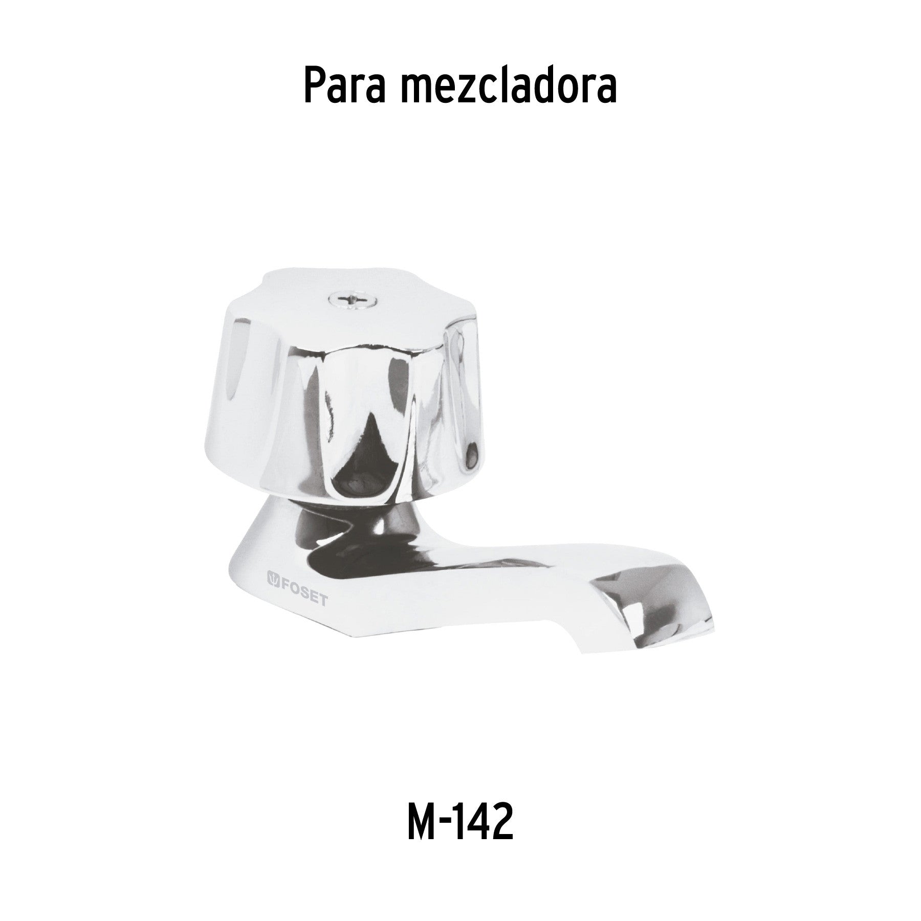 Maneral hexagonal metálico para lavabo y fregadero, BASIC