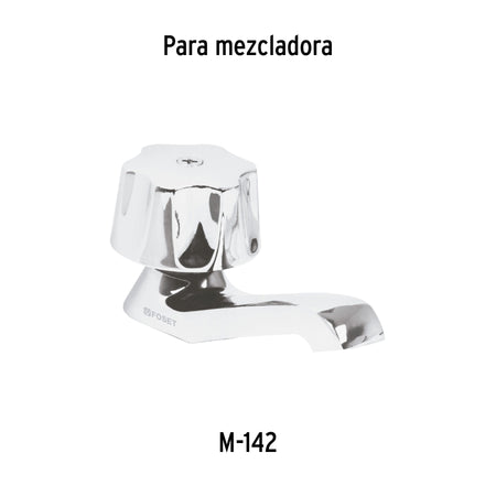Maneral hexagonal metálico para lavabo y fregadero, BASIC