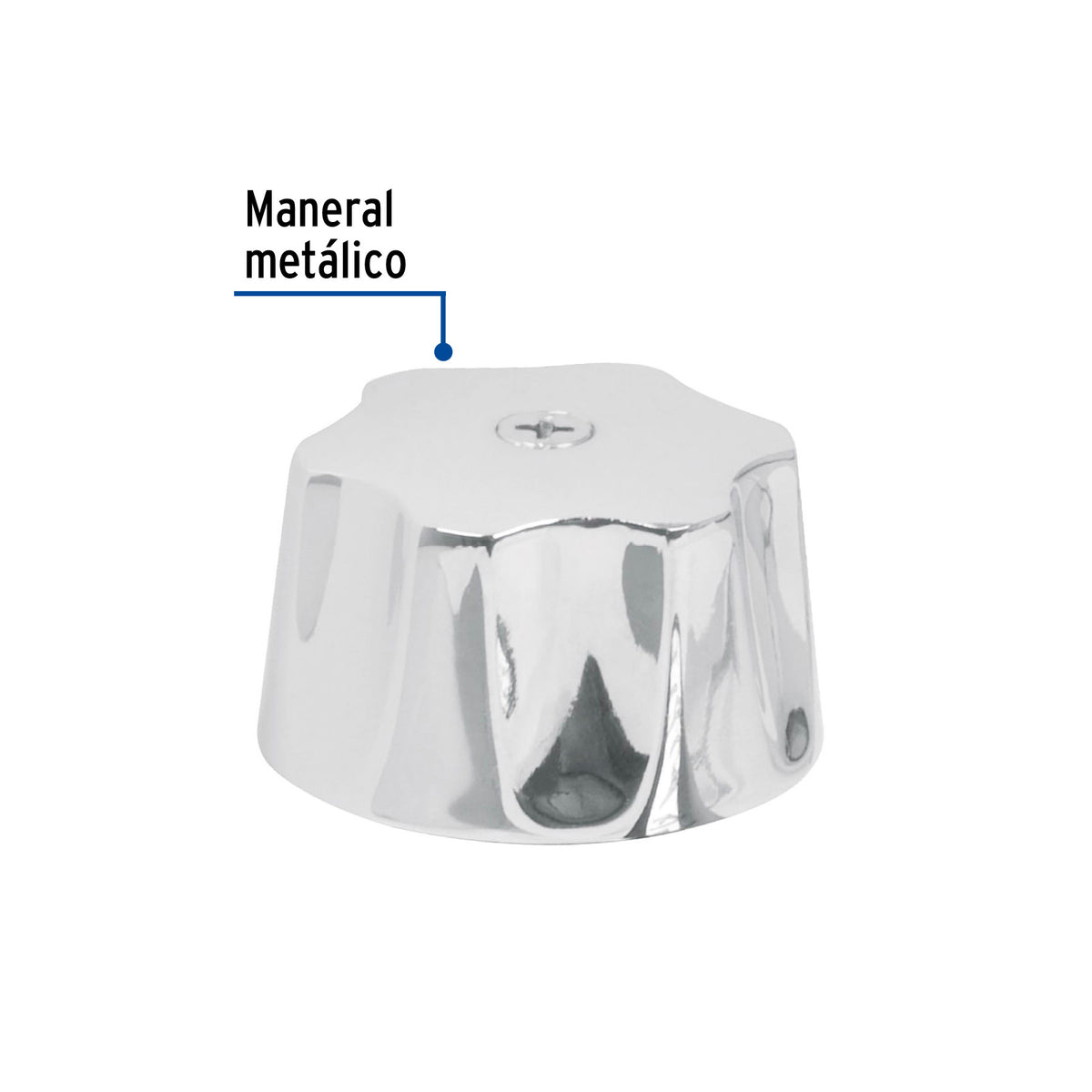 Maneral hexagonal metálico para lavabo y fregadero, BASIC
