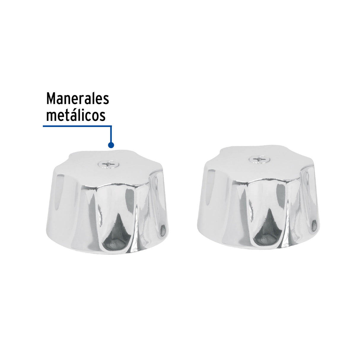 Juego de manerales hex metalicos p/lav-fregaderocromo BASIC