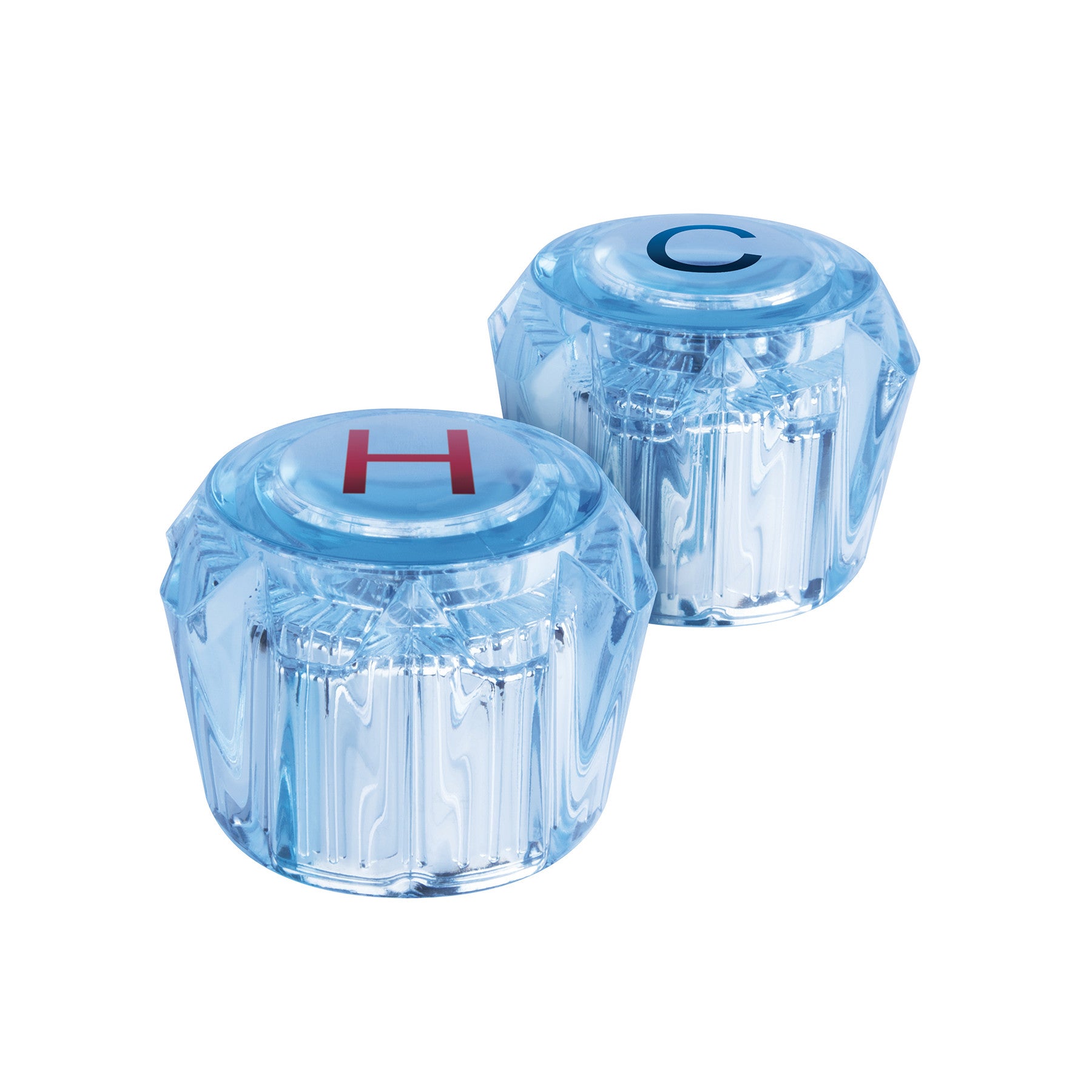Juego 2 manerales acrilico azul p/lavabo y fregadero BASIC