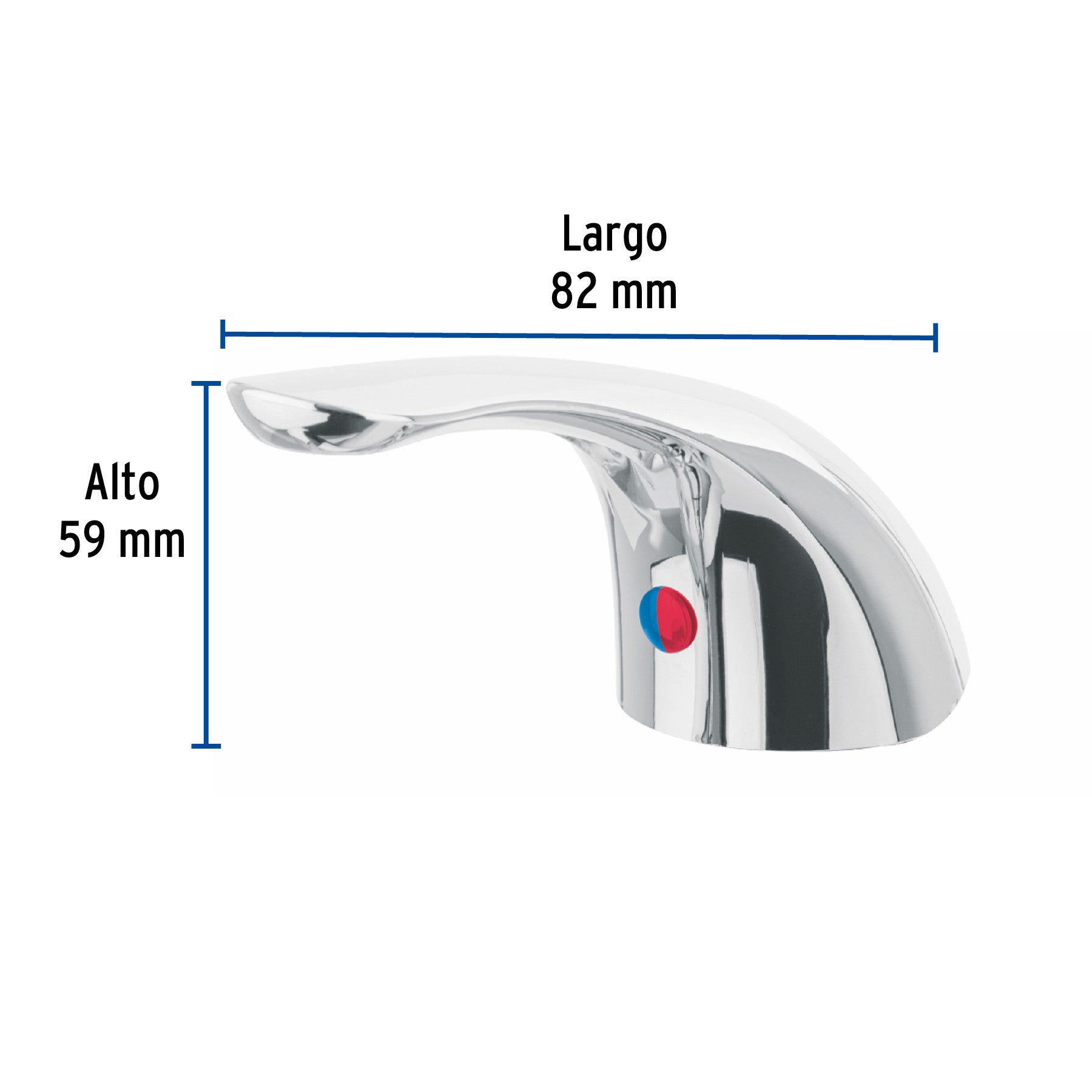 Maneral de palanca p/monomando lavabo MP-419, cromo, BASIC