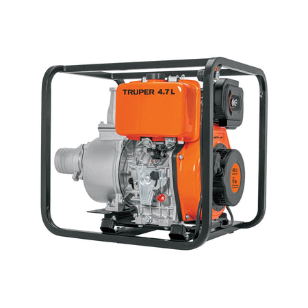 Motobomba autocebante 4"x4" diesel 10HP agricola TRUPER