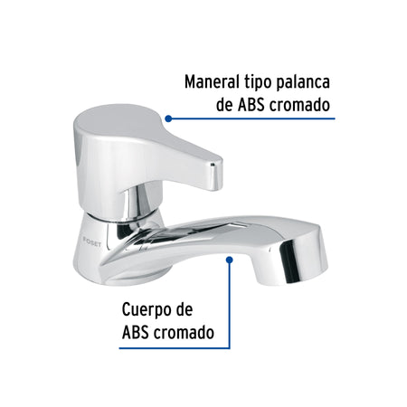 Llave individual lavabo ABS palanca BASIC