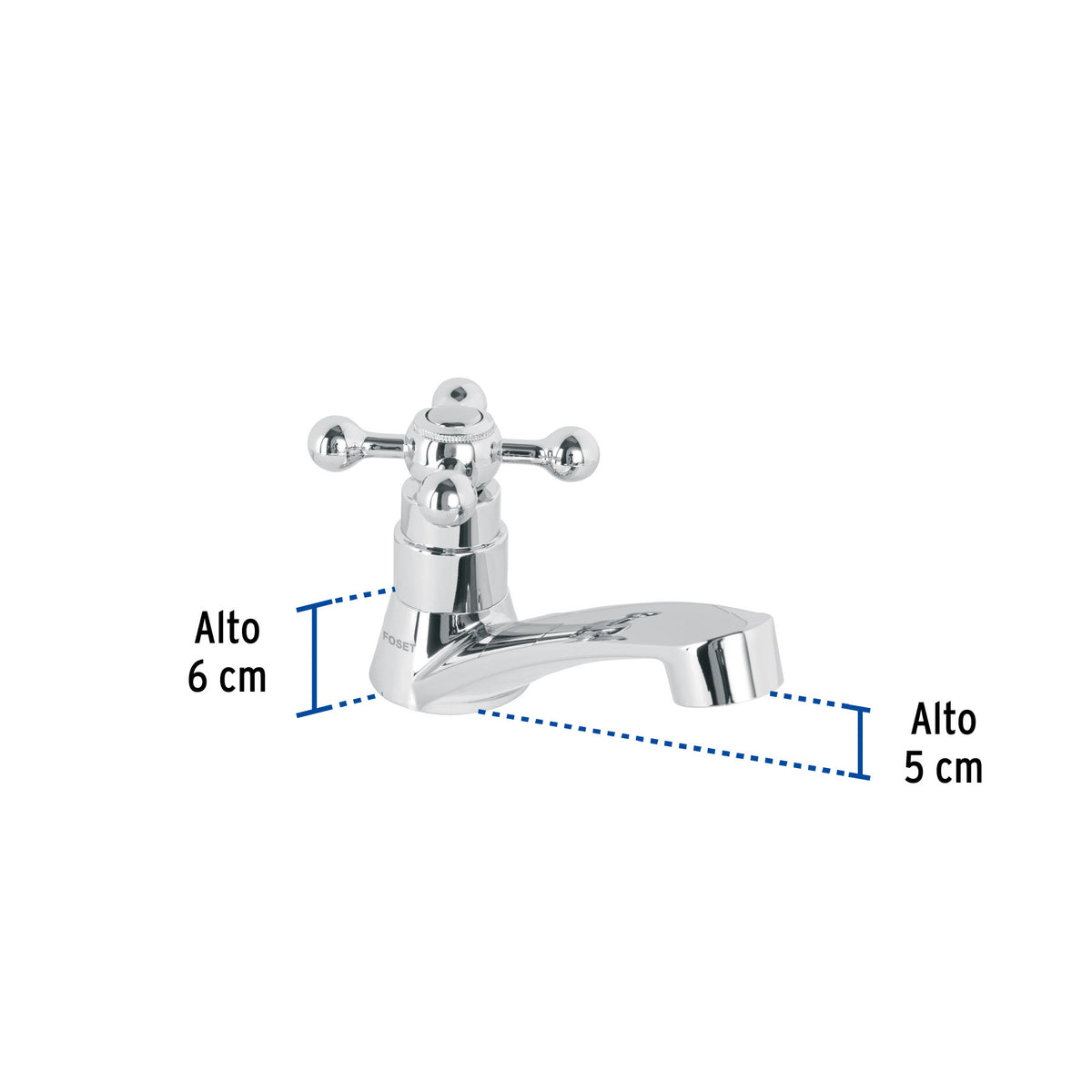 Llave individual lavabo ABS cruceta BASIC