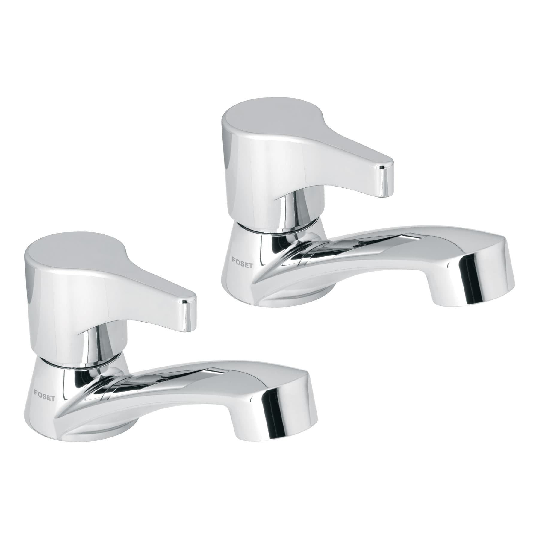 Juego llaves individuales lavabo ABS palanca BASIC