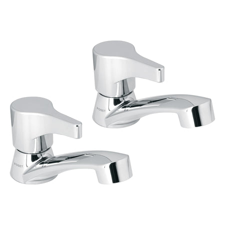 Juego llaves individuales lavabo ABS palanca BASIC