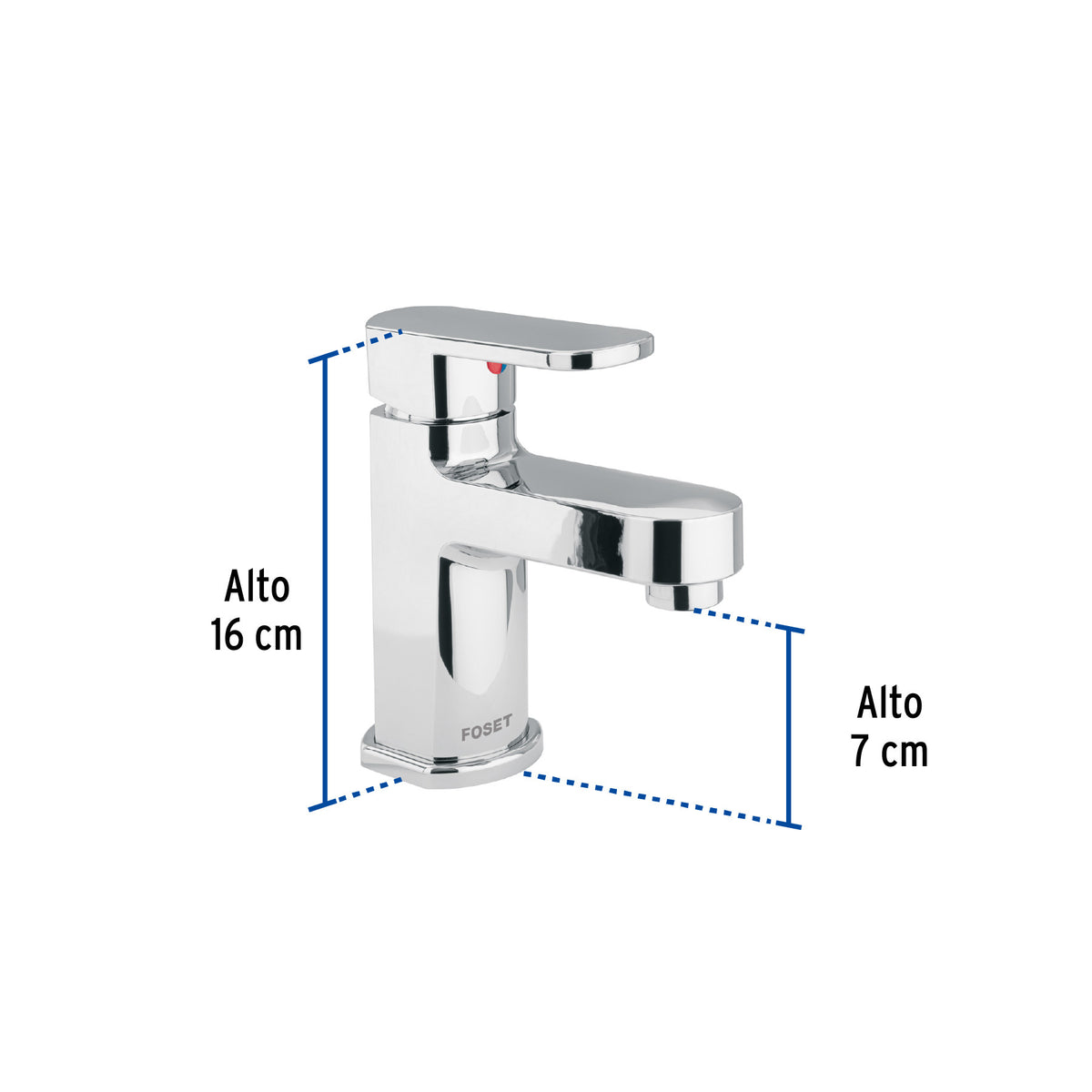 Monomando lavabo ABS nariz recta BASIC