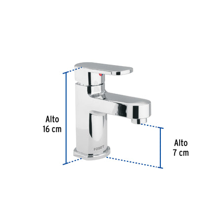 Monomando lavabo ABS nariz recta BASIC