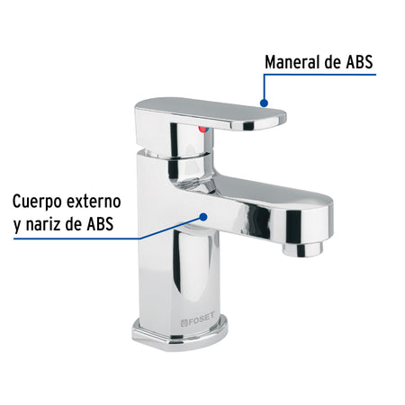 Monomando lavabo ABS nariz recta BASIC