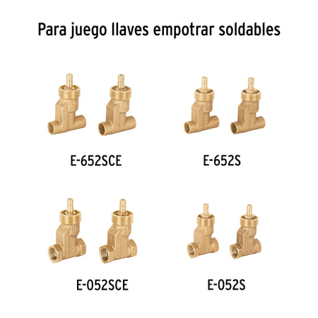 Juego de 2 manerales acrilico humo para regadera BASIC