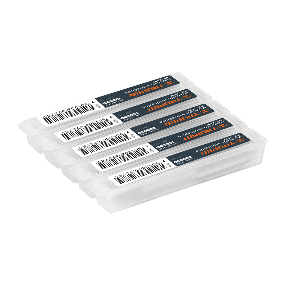 Machuelo semicónico 3/8'x 24 cuerda fina, Truper