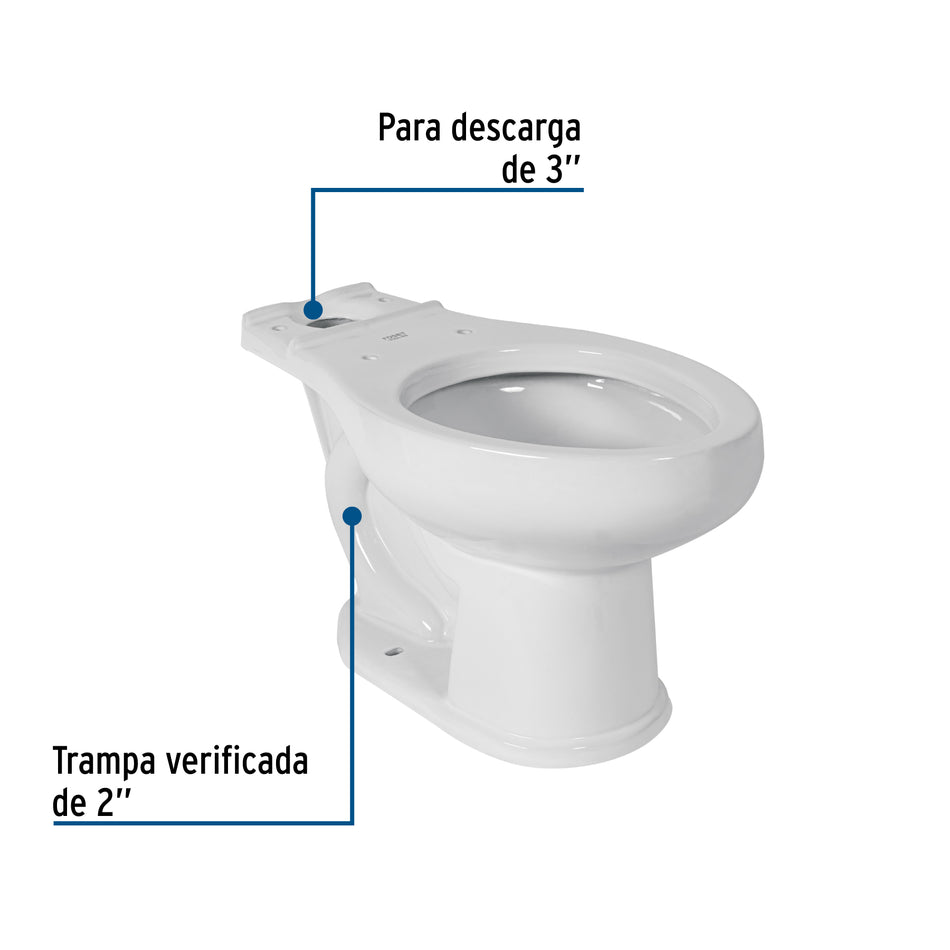 Taza alargada de porcelana, blanco, FOSET
