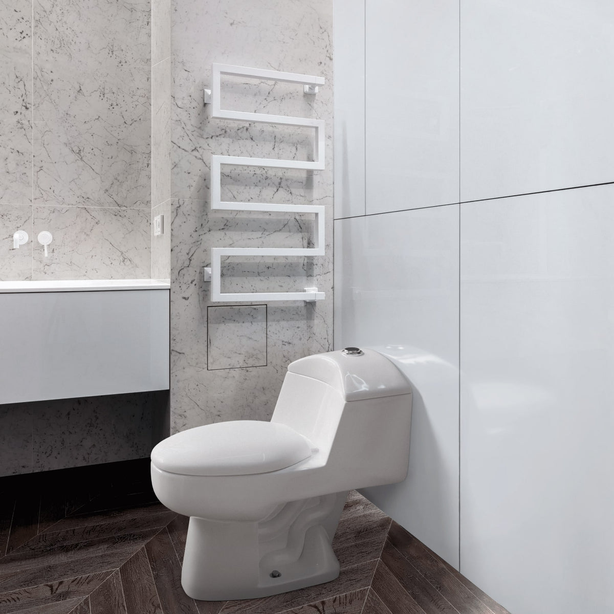Sanitario one piece alargado de porcelana, blanco, FOSET