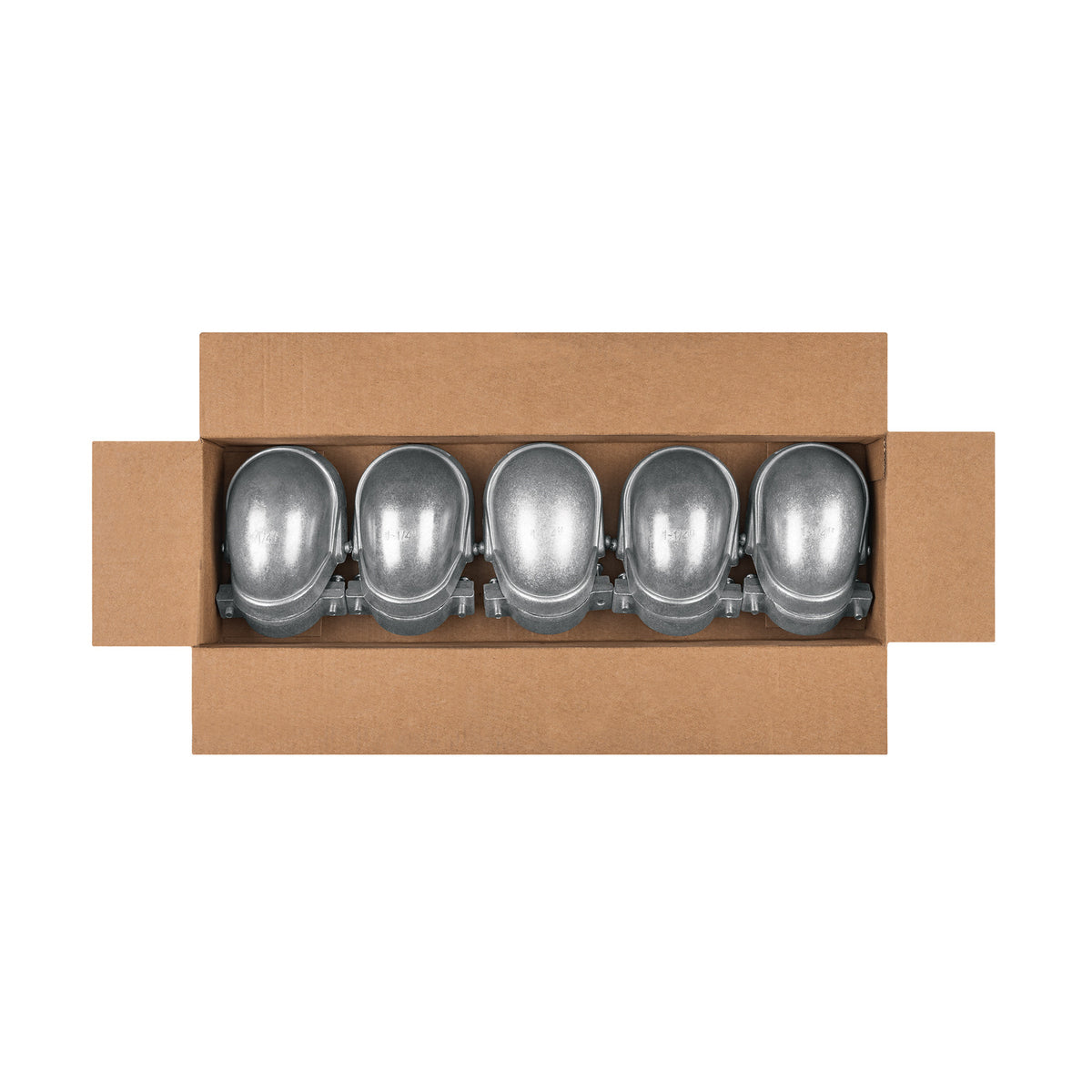 Mufa con abrazadera para tubo 1-1/4', Volteck