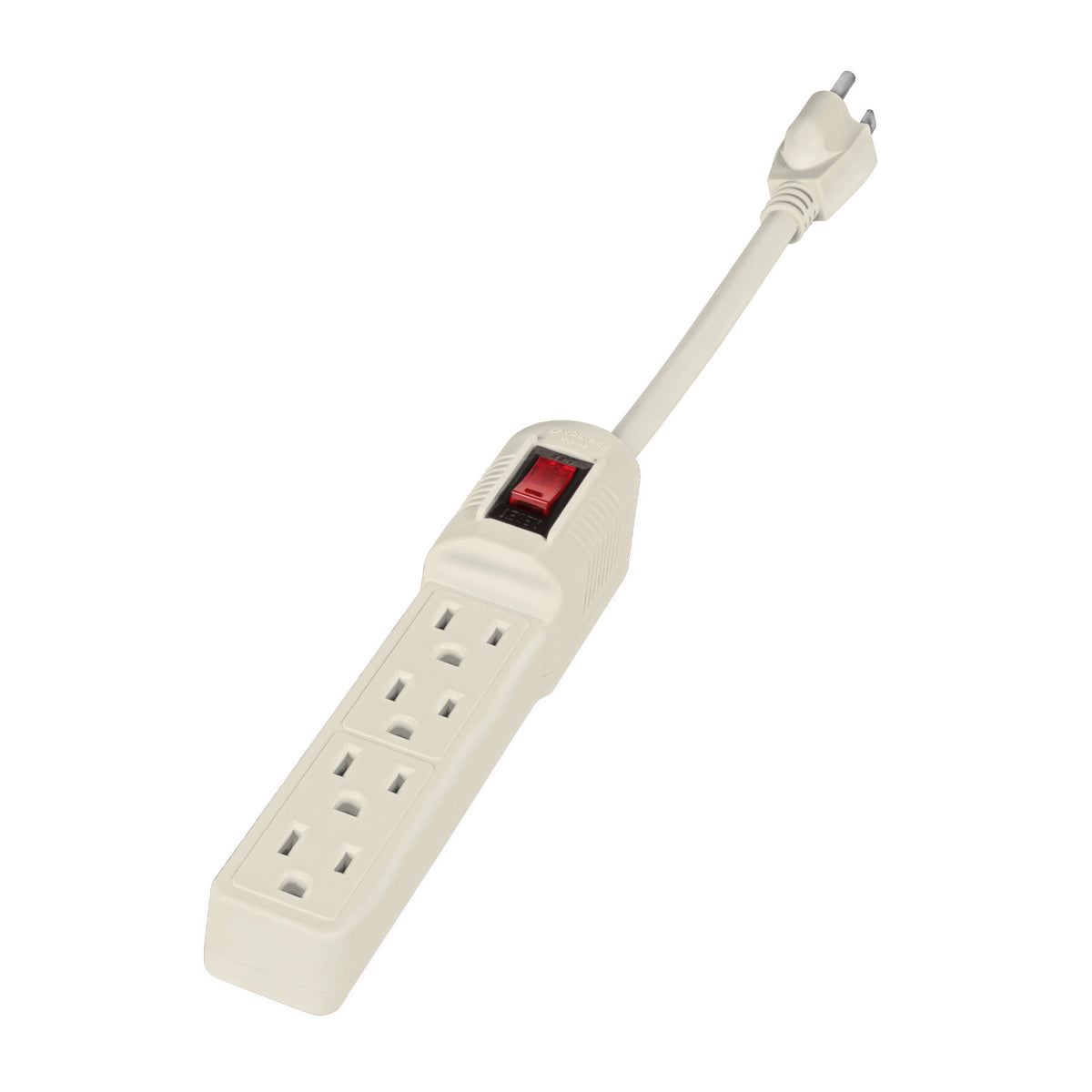 Multicontacto económico 4 entradas, blanco, VOLTECK blanco